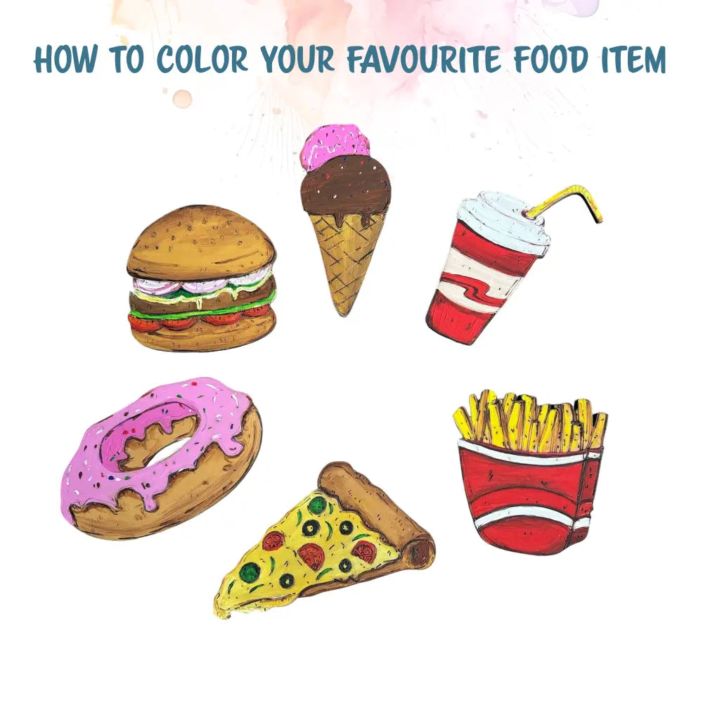 Foodie Fridge Magnet DIY kit |Paint Your Own Fridge Magnet| SPLASH DIY by Splash Arts - Fridge Magnets,returngift