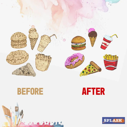 Foodie Fridge Magnet DIY kit |Paint Your Own Fridge Magnet| SPLASH DIY by Splash Arts - Fridge Magnets,returngift