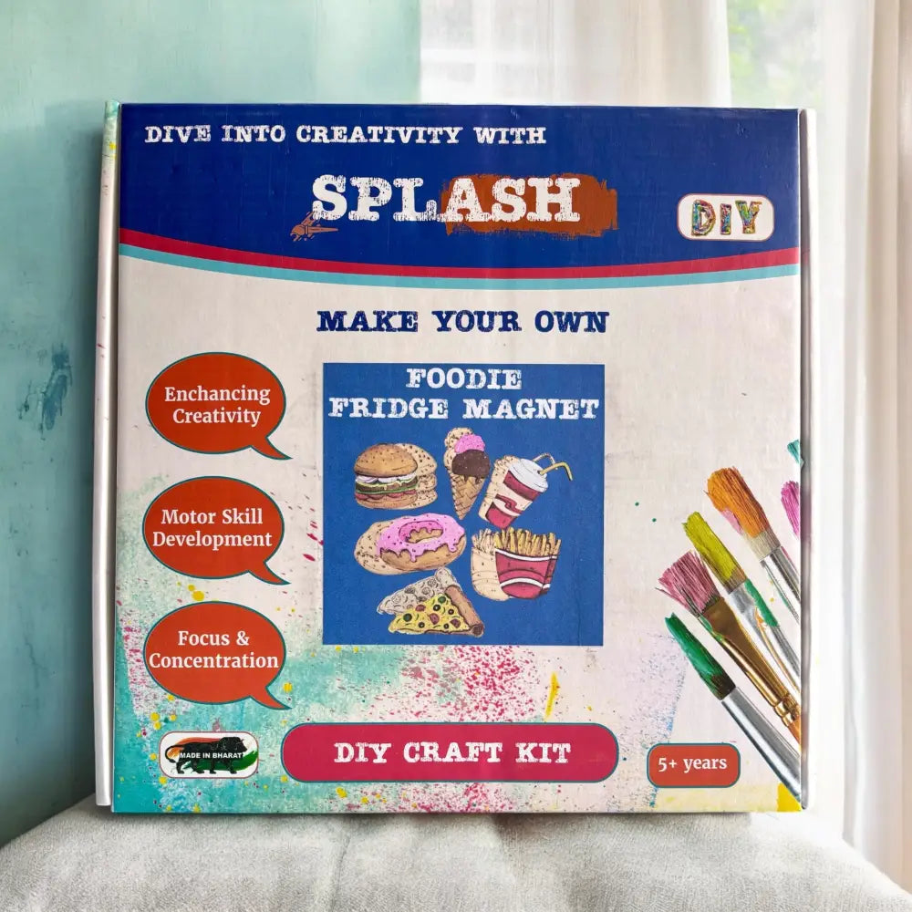 Foodie Fridge Magnet DIY kit |Paint Your Own Fridge Magnet| SPLASH DIY by Splash Arts - Fridge Magnets,returngift