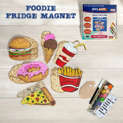 Foodie Fridge Magnet DIY kit |Paint Your Own Fridge Magnet| SPLASH DIY by Splash Arts - Fridge Magnets,returngift