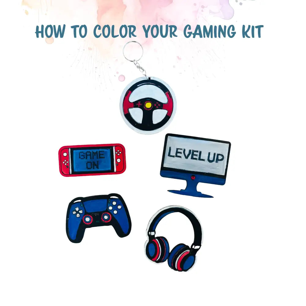 Gaming Fridge Magnet and Keychain DIY Kit | Paint Your Own Fridge Magnet | SPLASH DIY by Splash Arts - Fridge