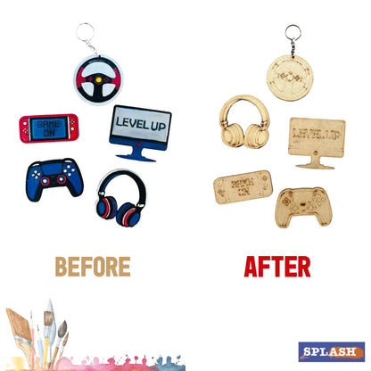 Gaming Fridge Magnet and Keychain DIY Kit | Paint Your Own Fridge Magnet | SPLASH DIY by Splash Arts - Fridge