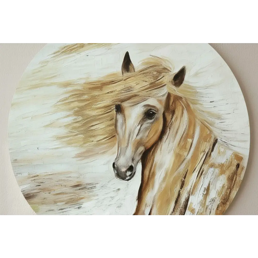 Golden Grace – The Majestic Horse(Original) - paintings