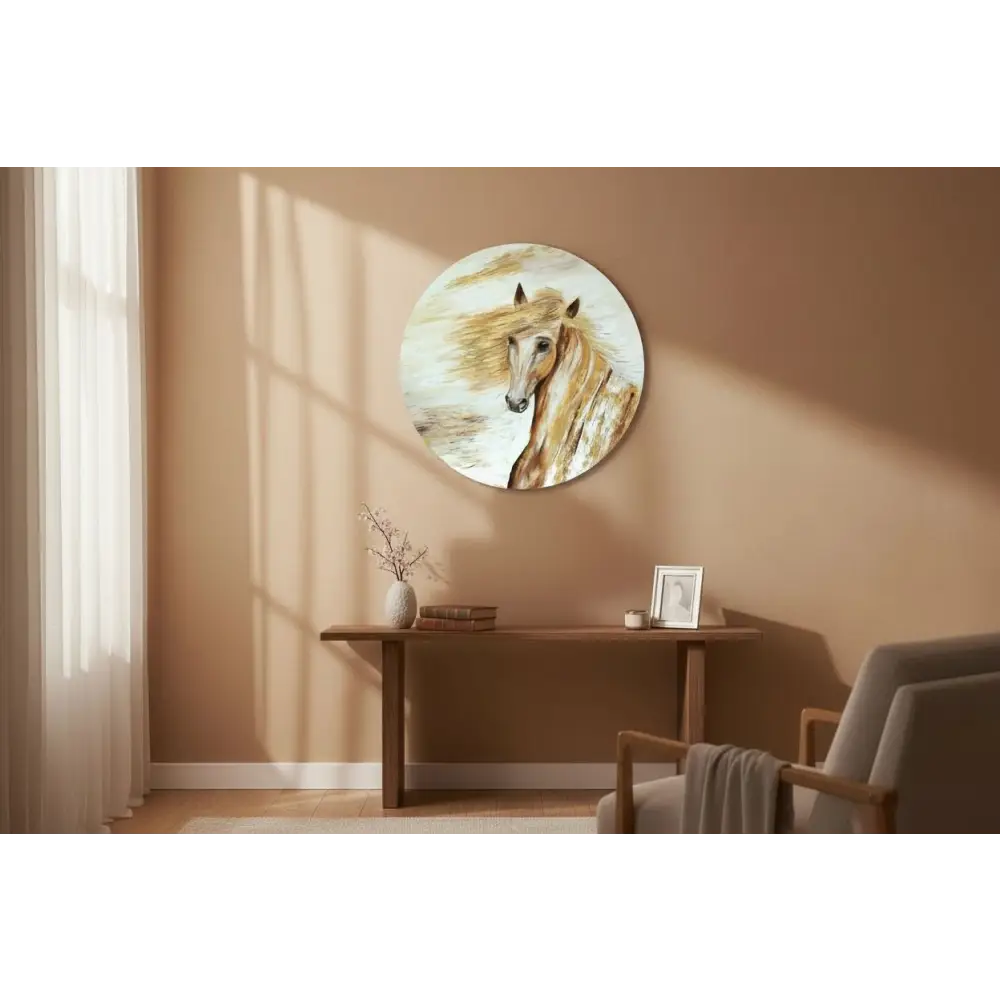 Golden Grace – The Majestic Horse(Original) - paintings