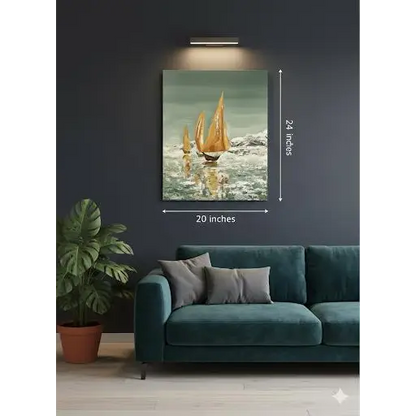 Golden Voyage – Sailing Into Calm(Original) - paintings