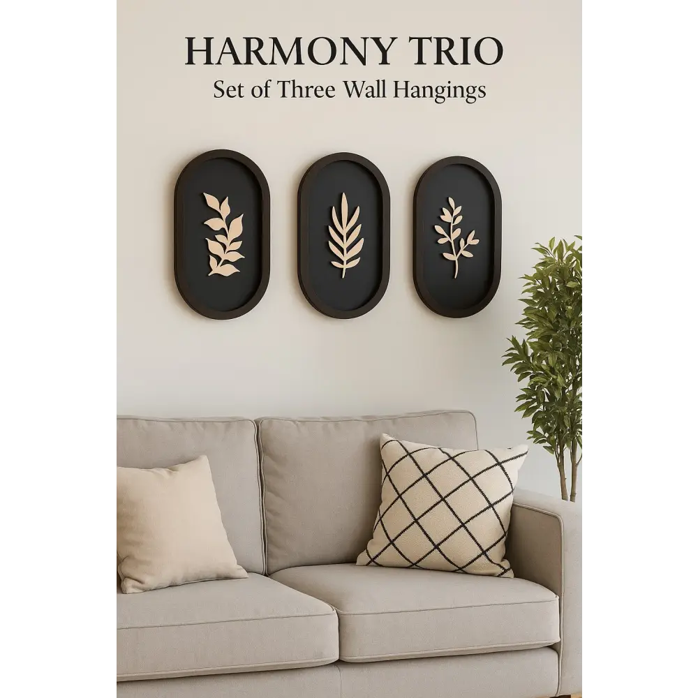 Harmony Trio -Set of 3 Wall Hanging | Wall Decor - Wall hanging