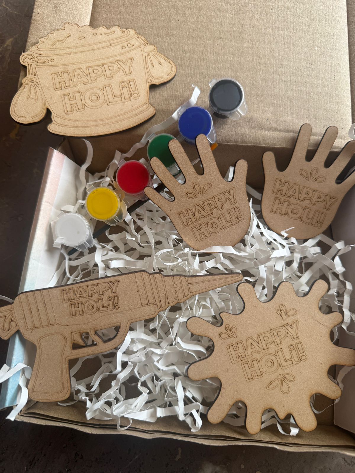 Holi Fridge Magnet DIY Kit | Paint Your Own Fridge Magnet | Birthday Return Gift I SPLASH DIY by Splash Arts - Festival