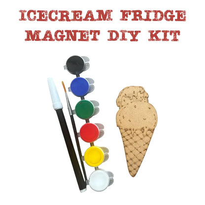 Icecream Fridge Magnet DIY Kit | Paint Your Own Fridge Magnet | SPLASH DIY by Splash Arts - Fridge Magnets,returngift