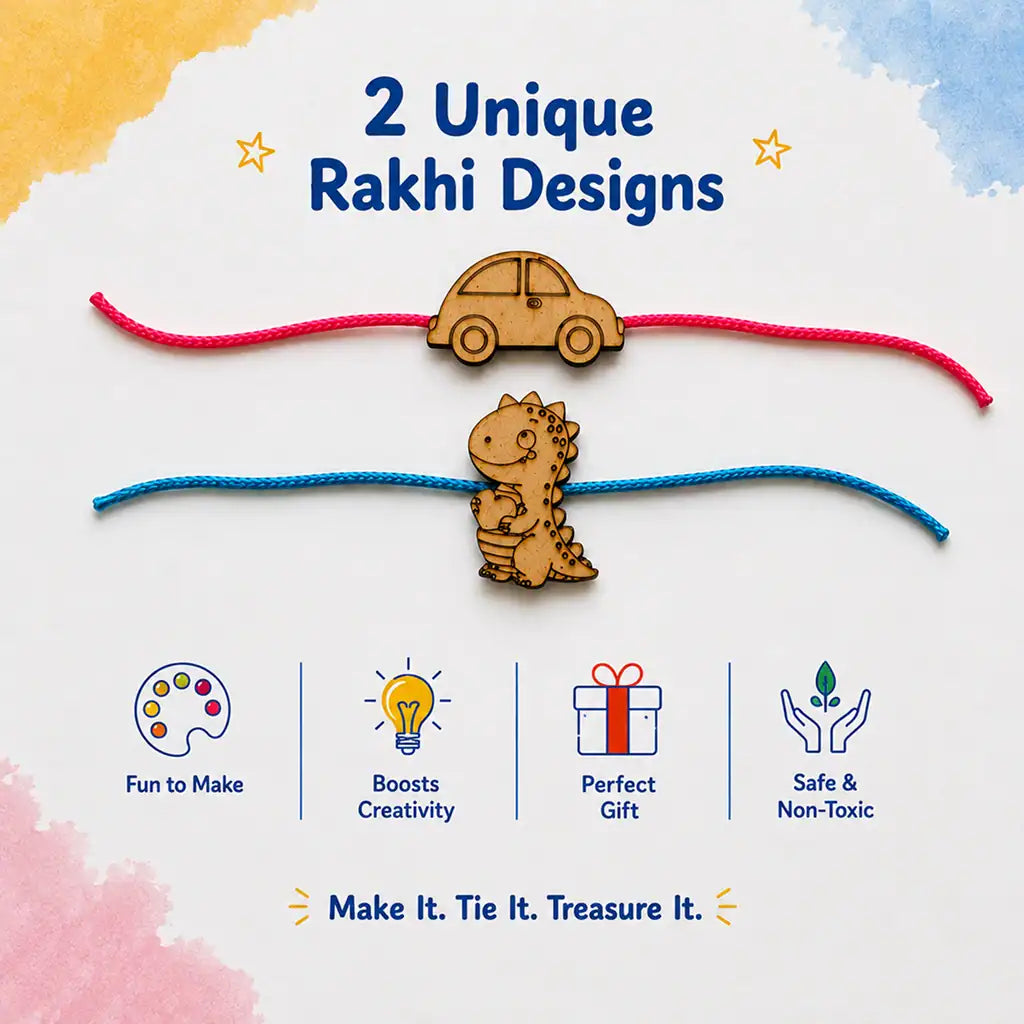 Rakhi DIY Kit | Paint Your Own Rakhi Kit | SplashArts
