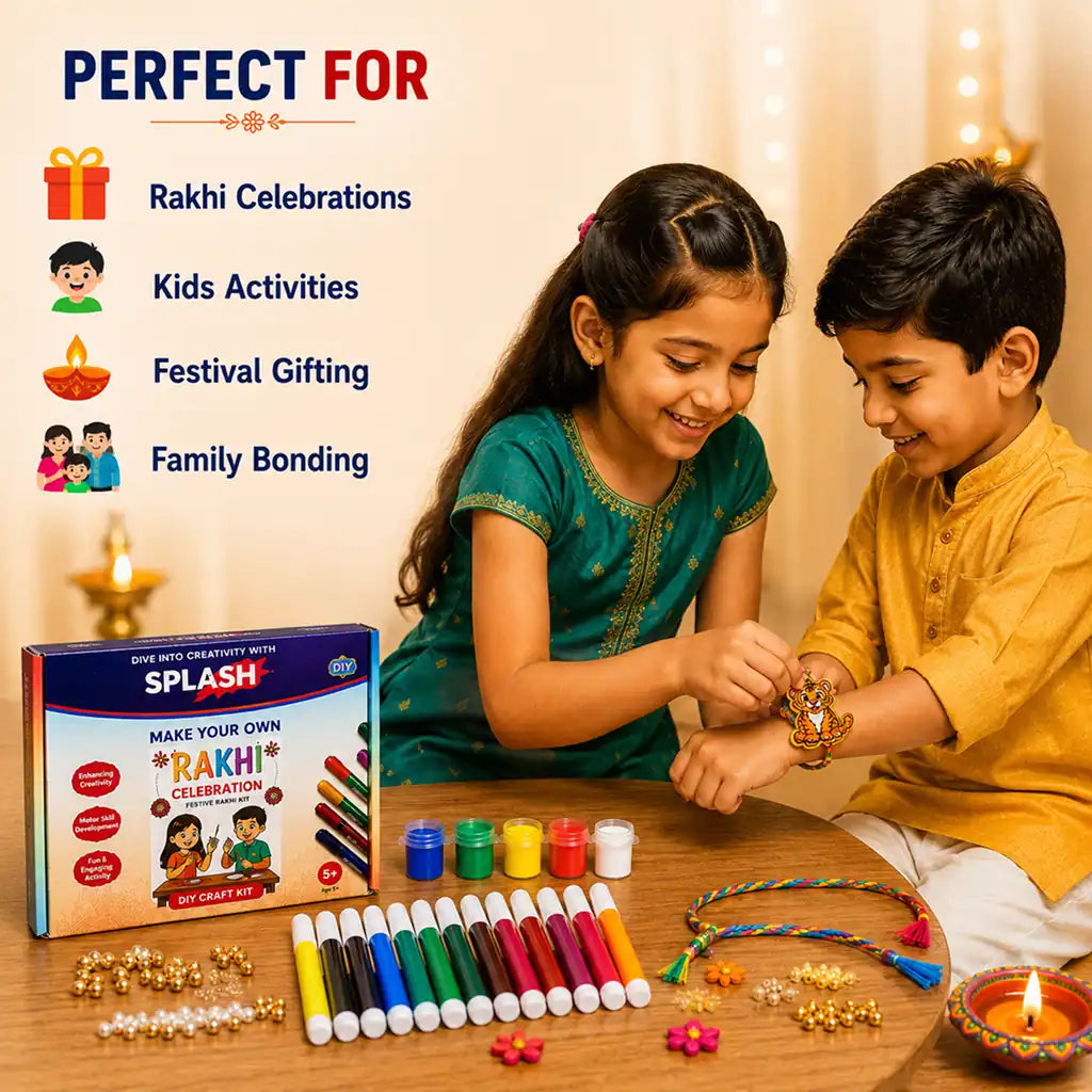 Rakhi DIY Kit | Little India Rakhi DIY Kit I Paint Your Own Rakhi Kit | SplashArts