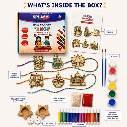 Rakhi DIY Kit | Little God Rakhi DIY Kit I Paint Your Own Rakhi Kit | SplashArts