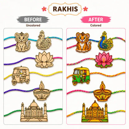 Rakhi DIY Kit | Little God Rakhi DIY Kit I Paint Your Own Rakhi Kit | SplashArts