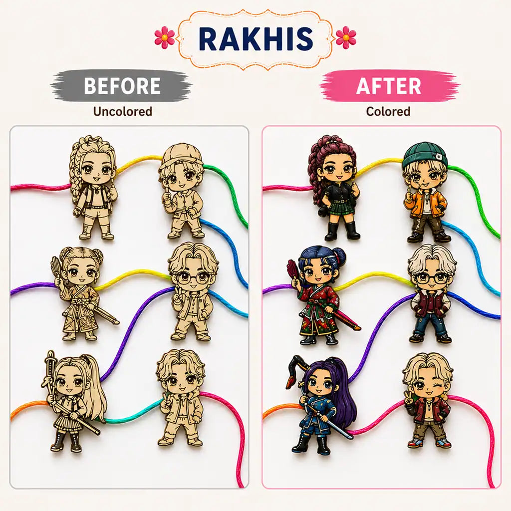 Rakhi DIY Kit | Little God Rakhi DIY Kit I Paint Your Own Rakhi Kit | SplashArts