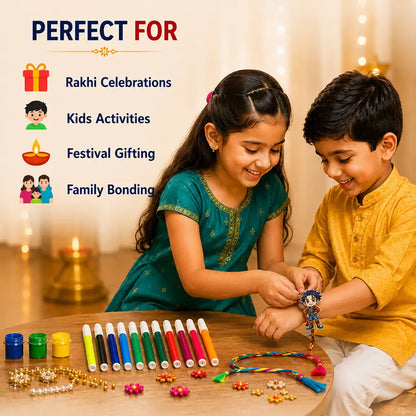 Rakhi DIY Kit | K Pop Demon Hunter Besties Rakhi DIY Kit I Paint Your Own Rakhi Kit | SplashArts