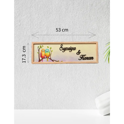 Love Birds Nameplate - nameplate