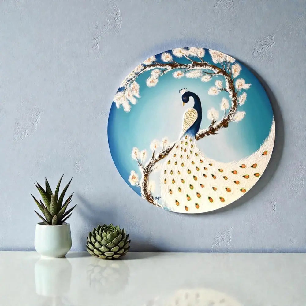 Majestic Serenity – The Peacock in Bloom(Original) - paintings