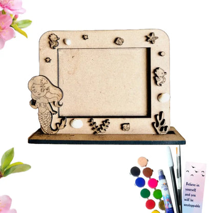 Mermaid Photo Frame DIY Kit for Kids | Paint Your Own Photo Frame | SPLASH DIY by Splash Arts - photoframe