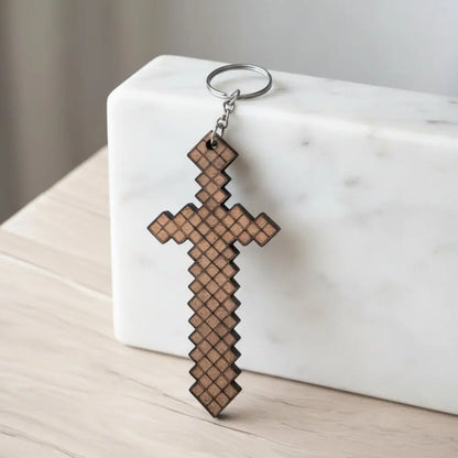 Minecraft Sword Keychain Magnet DIY Kit | Paint Your Own Keychain | SPLASH DIY by Splash Arts - Fridge