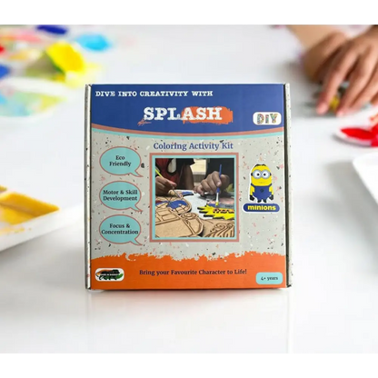 Minion DIY Kit I Paint Your Own 8 inch Wooden Car Craft Kit | SPLASH DIY by Splash Arts