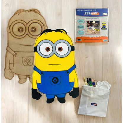 Minion DIY Kit I Paint Your Own 8 inch Wooden Car Craft Kit | SPLASH DIY by Splash Arts