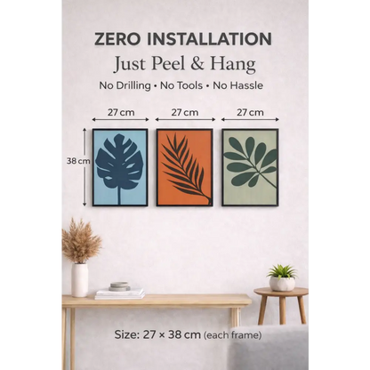 Leaf wall decor in elegant western 