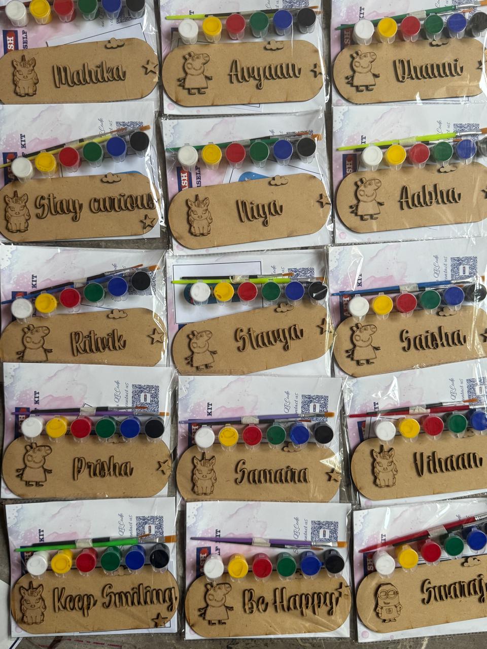  personalised nameplate DIY kit