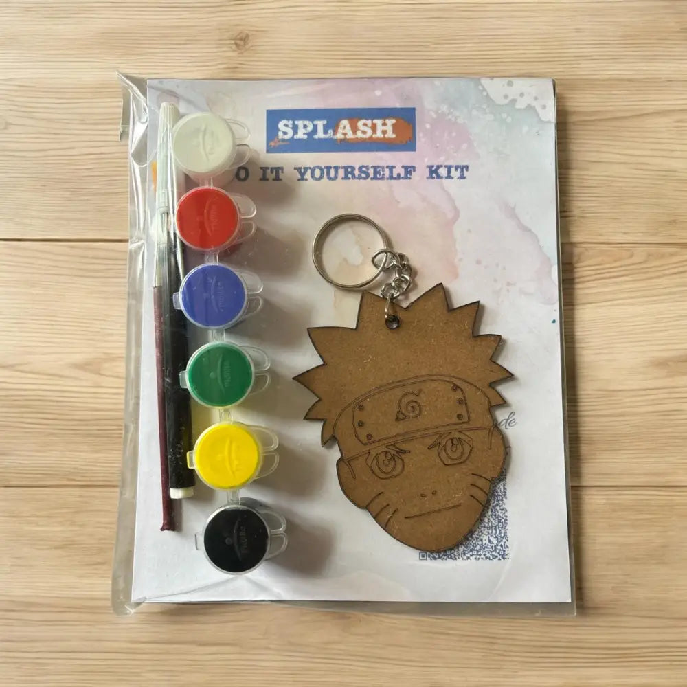 Naruto DIY Keychain Kit | Paint Your Own Keychain | SPLASH DIY by Splash Arts - Fridge Magnets,returngift