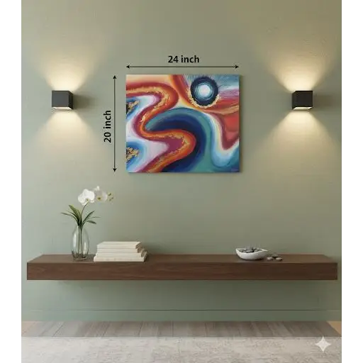 Ohm Energy Flow – Abstract Cosmic Art (Original) - paintings