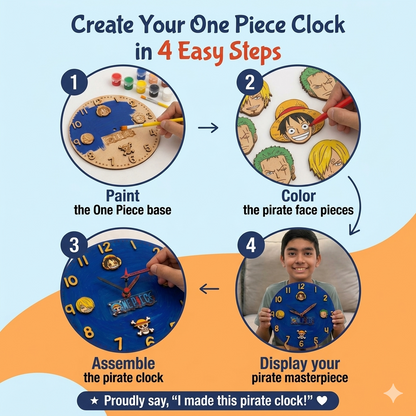 DIY One Piece Clock Kit for Kids | Paint Your Own Wooden Clock | SPLASH DIY by Splash Arts