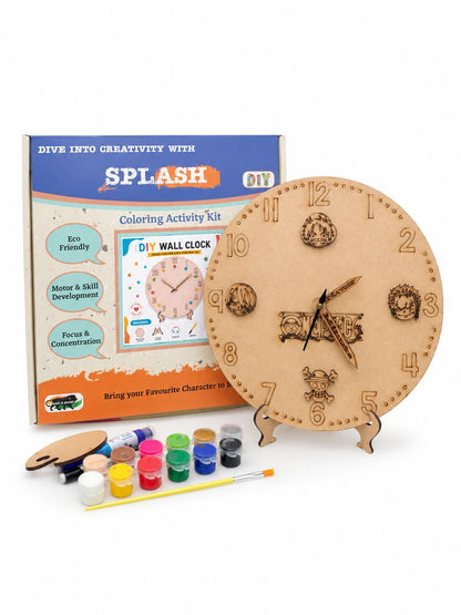 DIY One Piece Clock Kit for Kids | Paint Your Own Wooden Clock | SPLASH DIY by Splash Arts