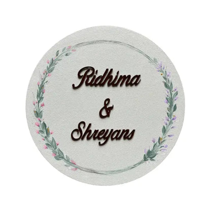 Pastel flower Nameplate - nameplate
