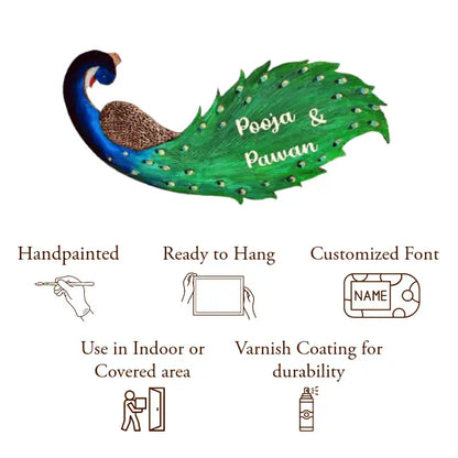 Peacock Nameplate - nameplate