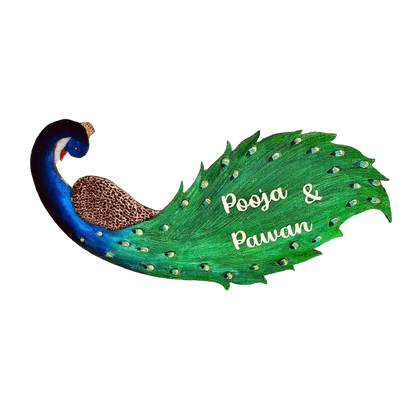 Peacock Nameplate - nameplate