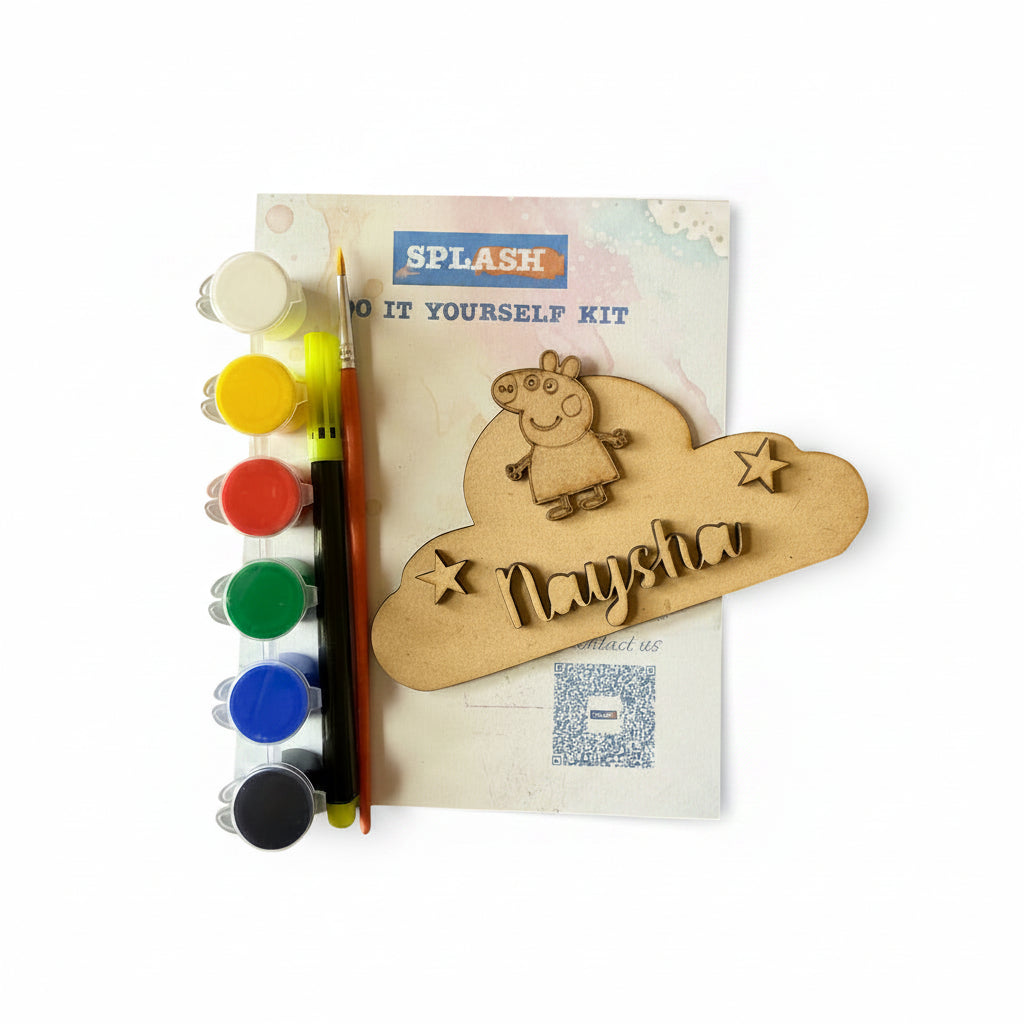 Personalised Theme Fridge Magnet DIY Kit |Paint Your Own Fridge Magnet| Birthday Return Gift I SPLASH DIY by Splash