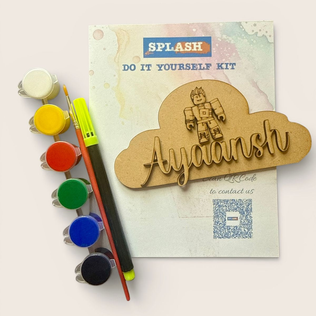 Personalised Theme Fridge Magnet DIY Kit |Paint Your Own Fridge Magnet| Birthday Return Gift I SPLASH DIY by Splash