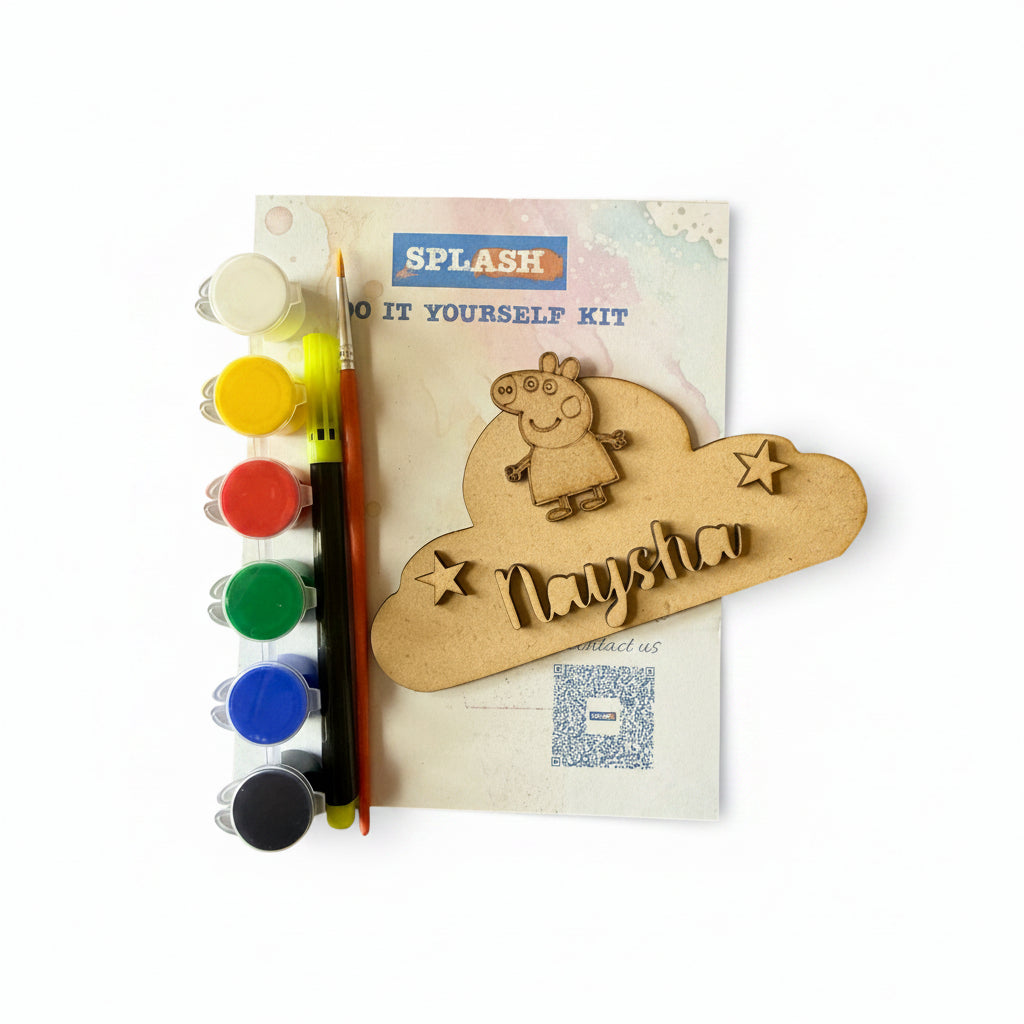 Personalised Theme Fridge Magnet DIY Kit |Paint Your Own Fridge Magnet| Birthday Return Gift I SPLASH DIY by Splash
