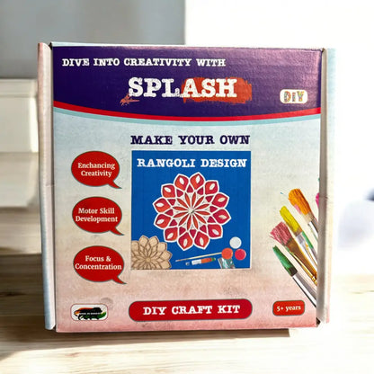 Petal Double Layered Rangoli Design DIY Kit I SPLASH DIY by Splash Arts