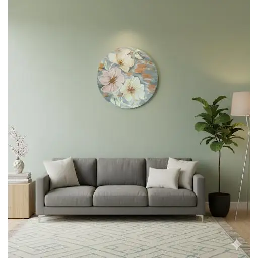 Petals of Dawn – Textured Floral Bloom (Original) - paintings
