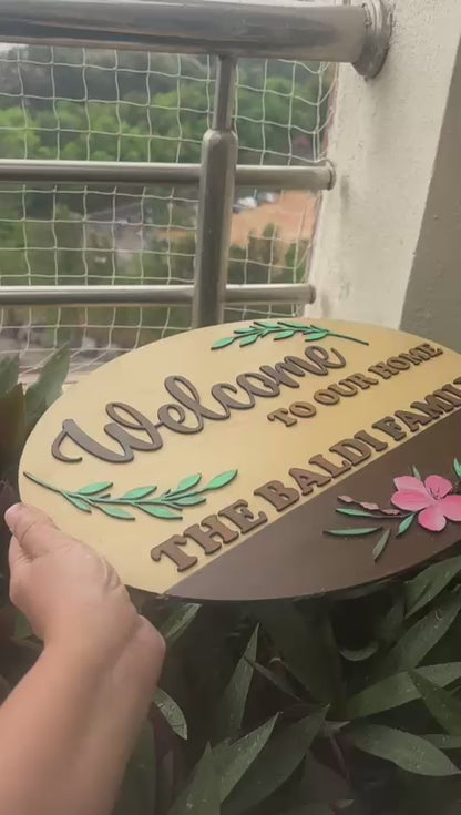 Family Surname Nameplate