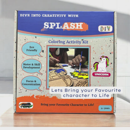 Unicorn DIY Kit | Paint Your Own Wooden Craft for Kids | SPLASH DIY by Splash Arts
