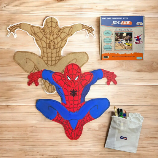 Spiderman DIY kit |Paint Your Own Wooden Craft Kit for Kids | SPLASH DIY by Splash Arts India