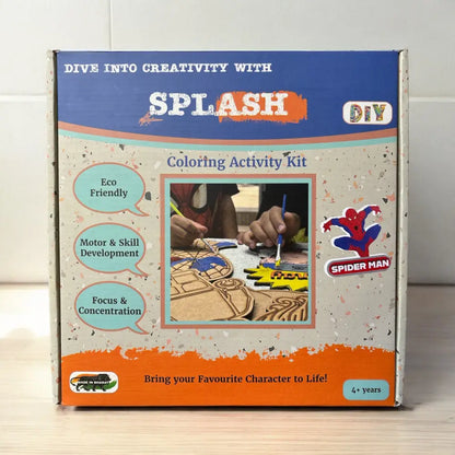 Spiderman DIY kit |Paint Your Own Wooden Craft Kit for Kids | SPLASH DIY by Splash Arts India