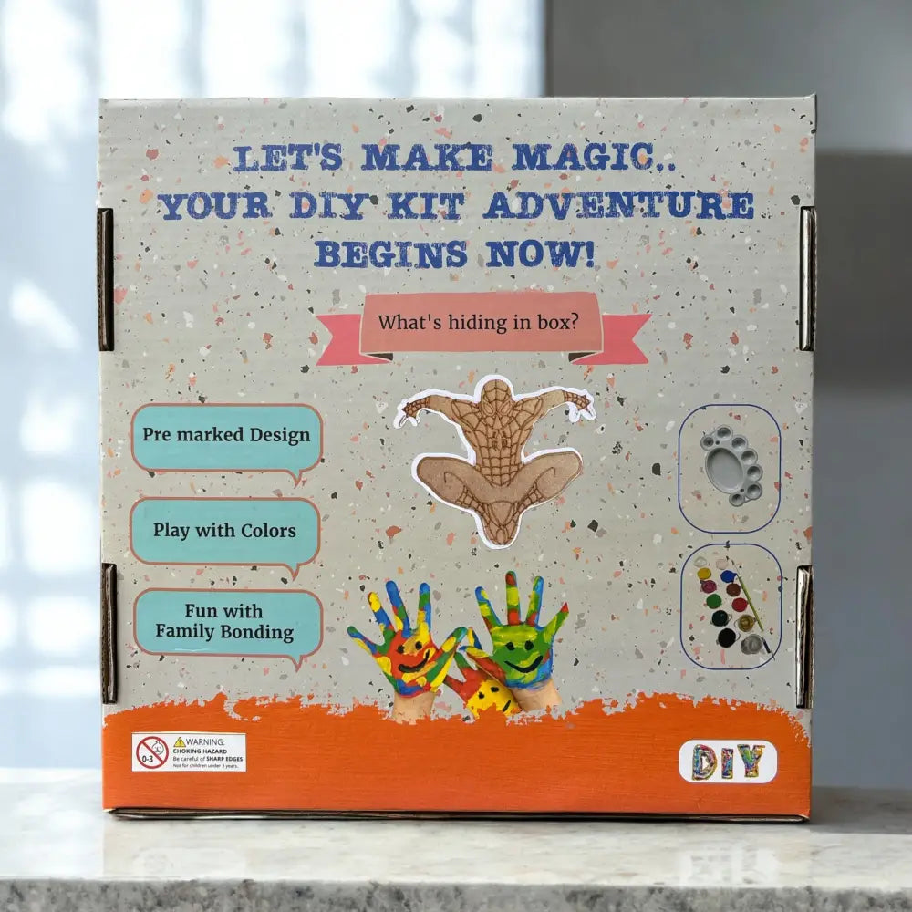 Spiderman DIY kit |Paint Your Own Wooden Craft Kit for Kids | SPLASH DIY by Splash Arts India