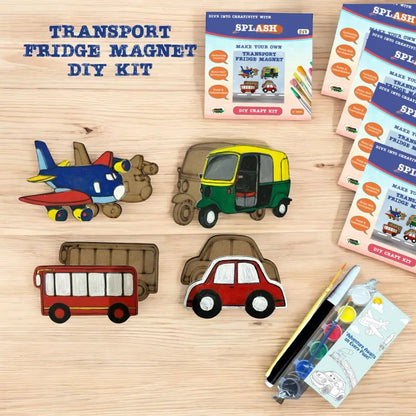 Transport Fridge Magnet DIY Kit |Paint Your Own Fridge Magnet | SPLASH DIY by Splash Arts - 3 - Fridge