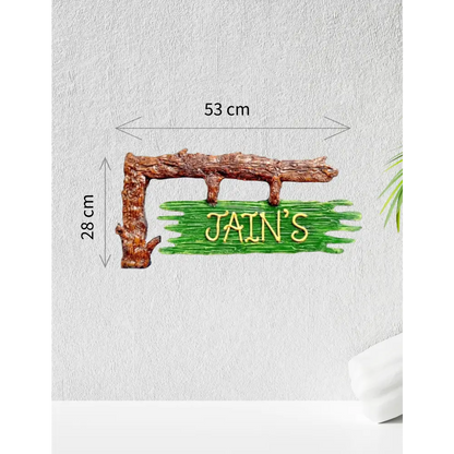 Tree Branch Nameplate - nameplate