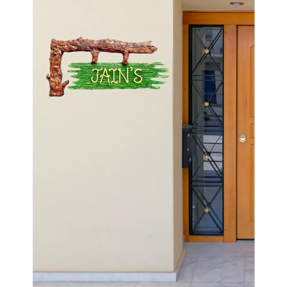 Tree Branch Nameplate - nameplate