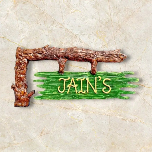 Tree Branch Nameplate - nameplate
