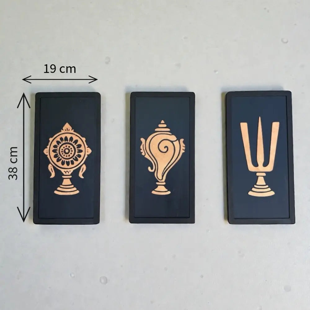 Trinity of Strength – Modern Spiritual Wall Art (Set of 3) | Wall decor - Wall hanging