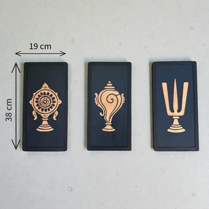 Trinity of Strength – Modern Spiritual Wall Art (Set of 3) | Wall decor - Wall hanging