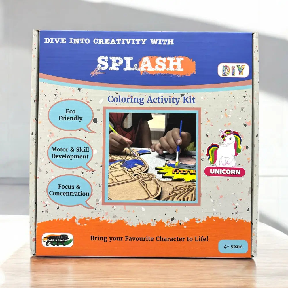 Unicorn DIY Kit | Paint Your Own Wooden Craft for Kids | SPLASH DIY by Splash Arts